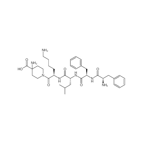 1-(D-fenilalanil-D-fenilalanil-D-leusil-D-lisil)-4-aminopiperidine-4-asam karboksilat